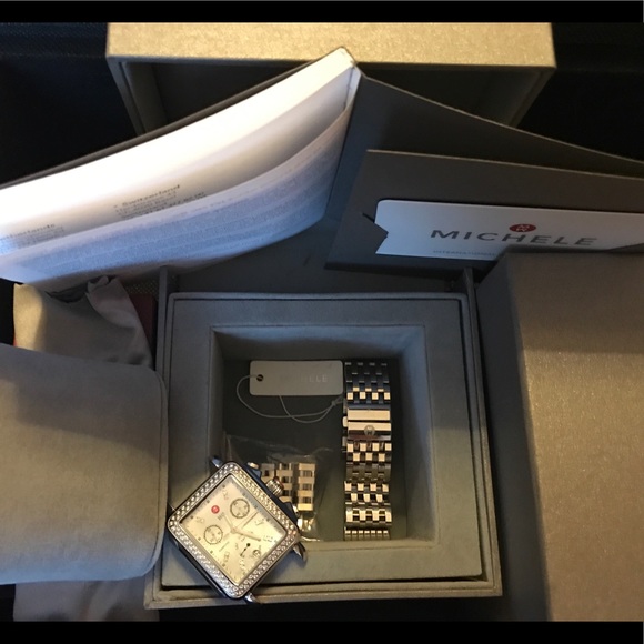Michele Rockstud style black Watch Band or Rusty